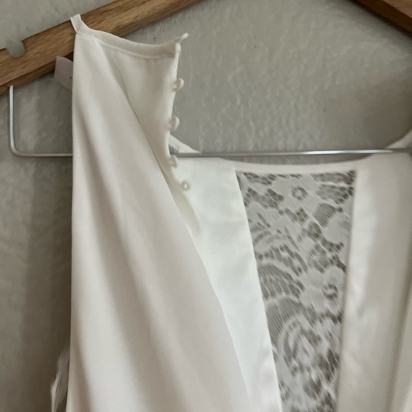 Romantic Mood White Lace Sleeveless Maxi Dress - Picture 5 of 10